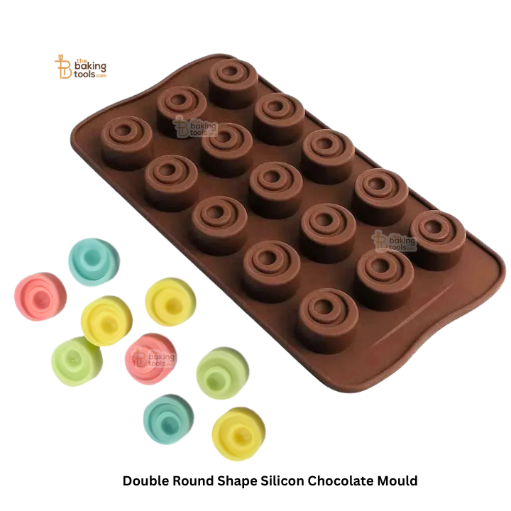 Double Round Shape Silicon Chocolate Mould